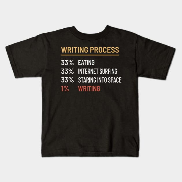 Writer Author Book Writing Gift Kids T-Shirt by Anassein.os